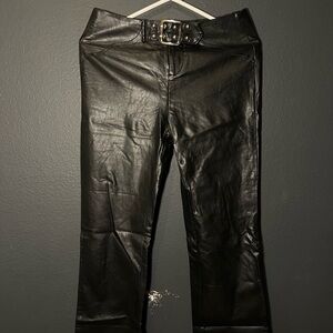 I.AM.GIA Black Leather Pants